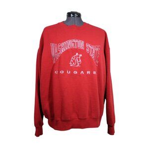 Lee Sport Washington State Cougars crew neck‎ collegiate fleece sweatshirt XL